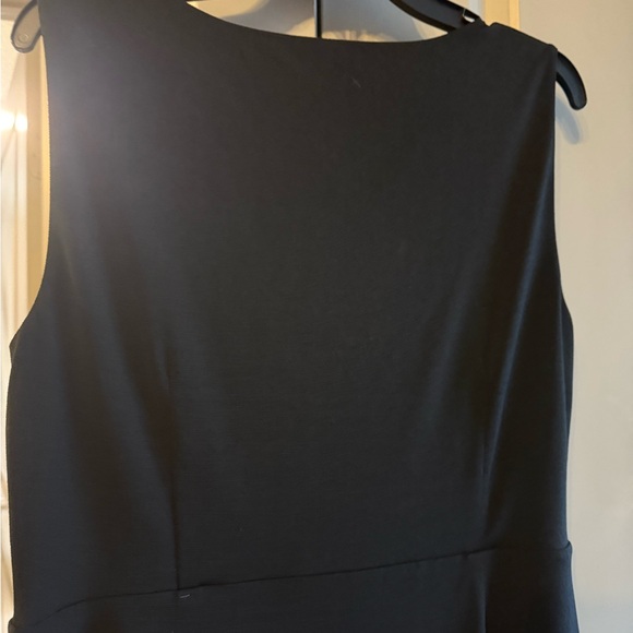 Ann Taylor Black Draped Midi Dress - Picture 6 of 9